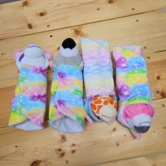 Cutetitos Sleepitos Plush Lot of 4 Koala Giraffe‎ Flamingo Burrito Toys Bundle - Picture 3 of 13